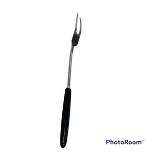 Vintage Ekco Eterna Forge Stainless Meat Carving Fork 3 Tine Prong USA 11.5 Inch